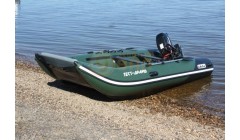 Лодка катамаран Sun Marine SH-330, цвет темно зеленый