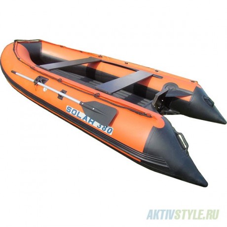 Лодка Solar-380 JET, оранжевый