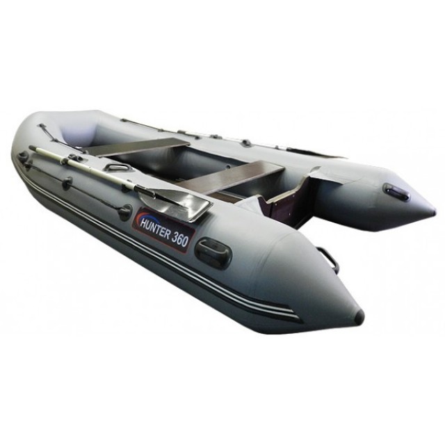 Лодка Хантер 360, цвет серый